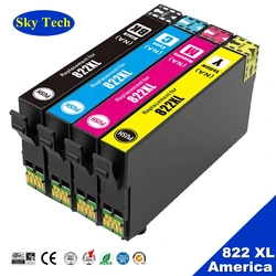 Sky T822XL 822XL Ink Cartridge Premium Ink for Epson WorkForce Pro WF-3820 WF-3823 WF-4820 WF-4830 WF-4834  ect printer