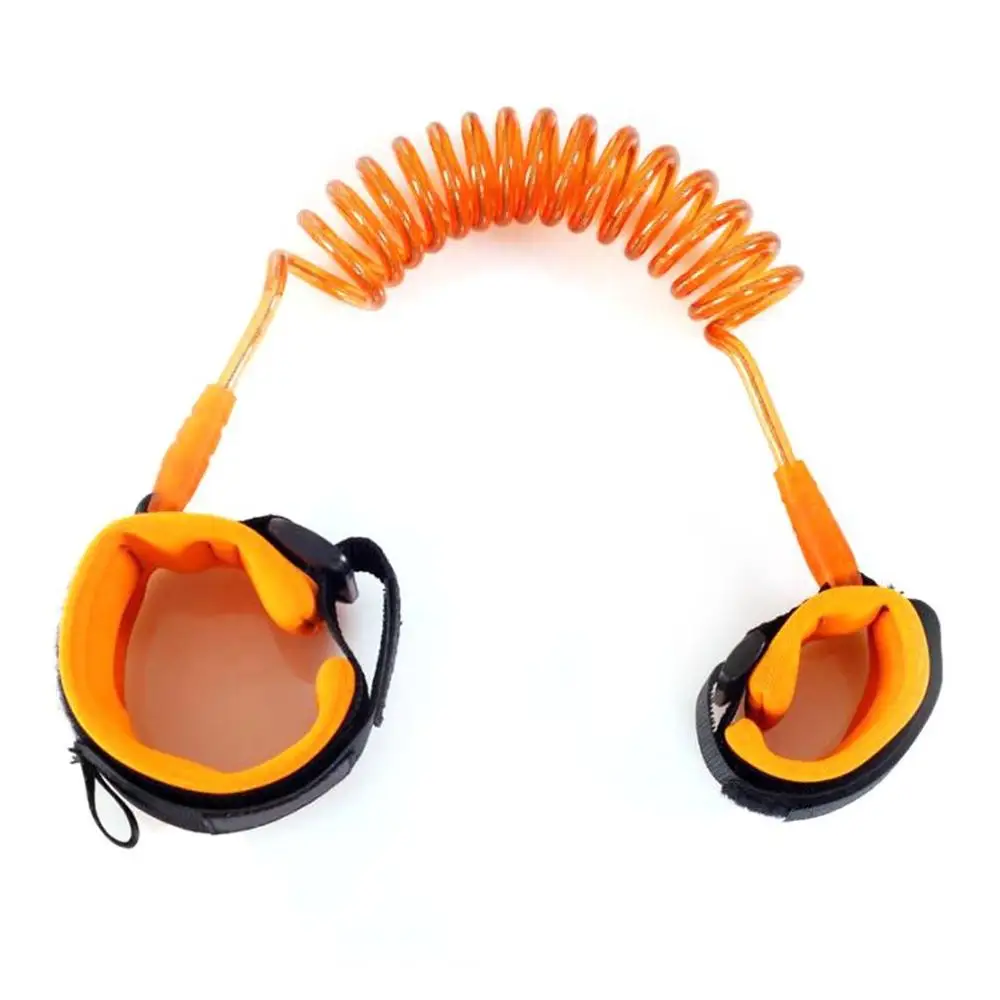 1,5 м Регулируемый Детский безопасный анти-потерянный соединитель на запястье браслет на запястье безопасный для ребенка ремень поводок - Цвет: Orange