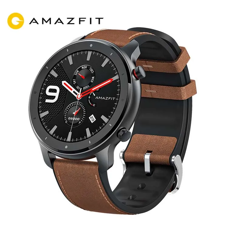 

Amazfit GTR 47mm Smart Watch Globlal Version Xiaomi Huami 5ATM Waterproof 24 Days Battery GPS Music Control With GPS Heart Rate