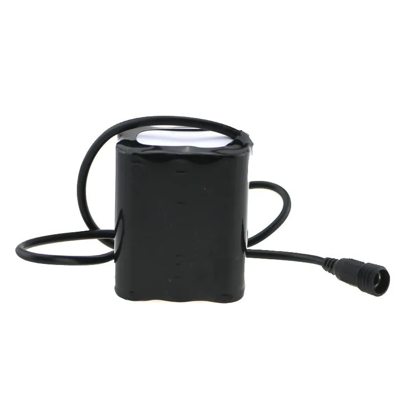 Rechargeable Battery 8.4V 12000mAh 18650 Battery Pack Waterproof 6x18650 Rechargeable Lithium Battery for T6 Auto Lamp Bicycle Headlights Bike Cells