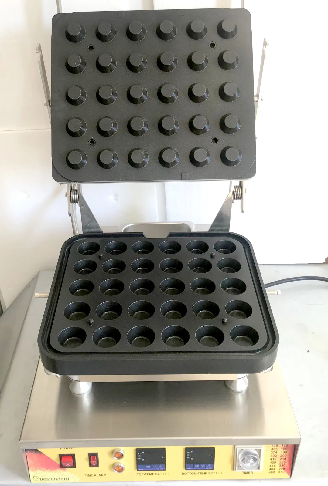 Description Picture 2 of item30-Shapes Egg Tart Maker | Non-Stick Waffle & Cheese Tart Machine 110V/220V Universal Voltage | Tart Shell Baking Equipment