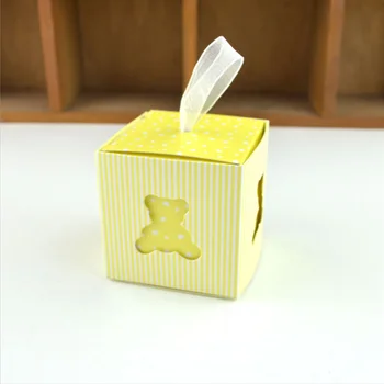 

2019 hot Low price Hollow Bear Candy Box Creative Candy Box Birthday Party Candy Box European Baby Gift Box Bag 30pcs