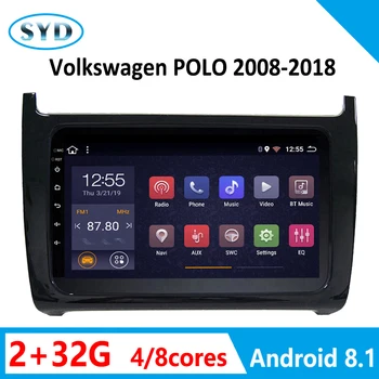 

GPS Navigation player For Volkswagen POLO 2008-2015 Android 8.1 9" Multimedia system support FM carplay SWC WIFI TV