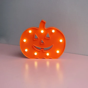 

Decorations Pumpkin Shape Led Home Battery Powered Halloween Night Lamp Toy Festival Warm Light Fairy Easy Use Party Bedroom