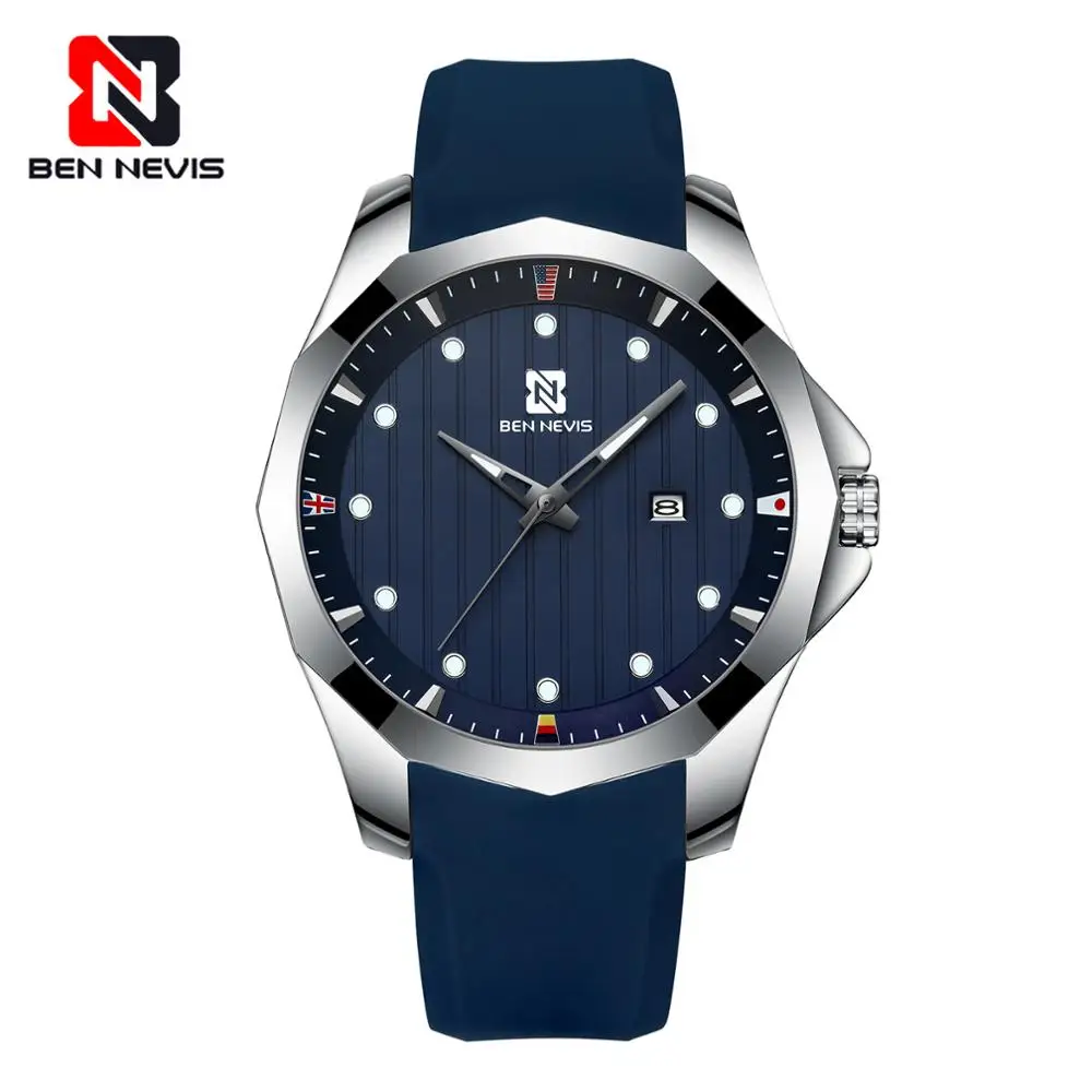 Ben Nevis повседневные спортивные кварцевые часы для мужчин водонепроницаемые спортивные военные мужские часы Роскошные мужские синие наручные часы Relogio Masculino A5