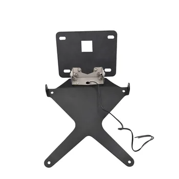 

Black Motorcycle License Number Plate Bracket Fender Eliminator With Plate Light For Yamaha YZF R3 YZFR3 R3 YZF R25 2014-2016