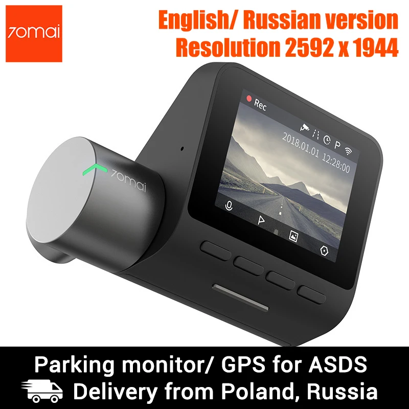 Xiaomi 70mai Dash Cam Pro английская/Русская версия 1944P HD Автомобильная dvr камера IMX335 140 градусов FOV ночная версия Голосовое управление