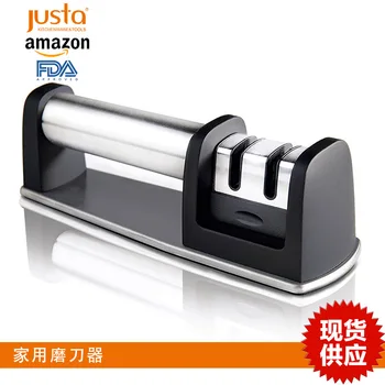 

Professional Knife Sharpener Multi-function Household Tool Two Forging Hand-held Stainless Steel Durable Sharpening Stone 5MD065