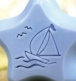 size 4cm Натуральное мыло ручной работы акриловое уплотнение Мини DIY натуральная Органическая стеклянная печать - Цвет: size 4cm