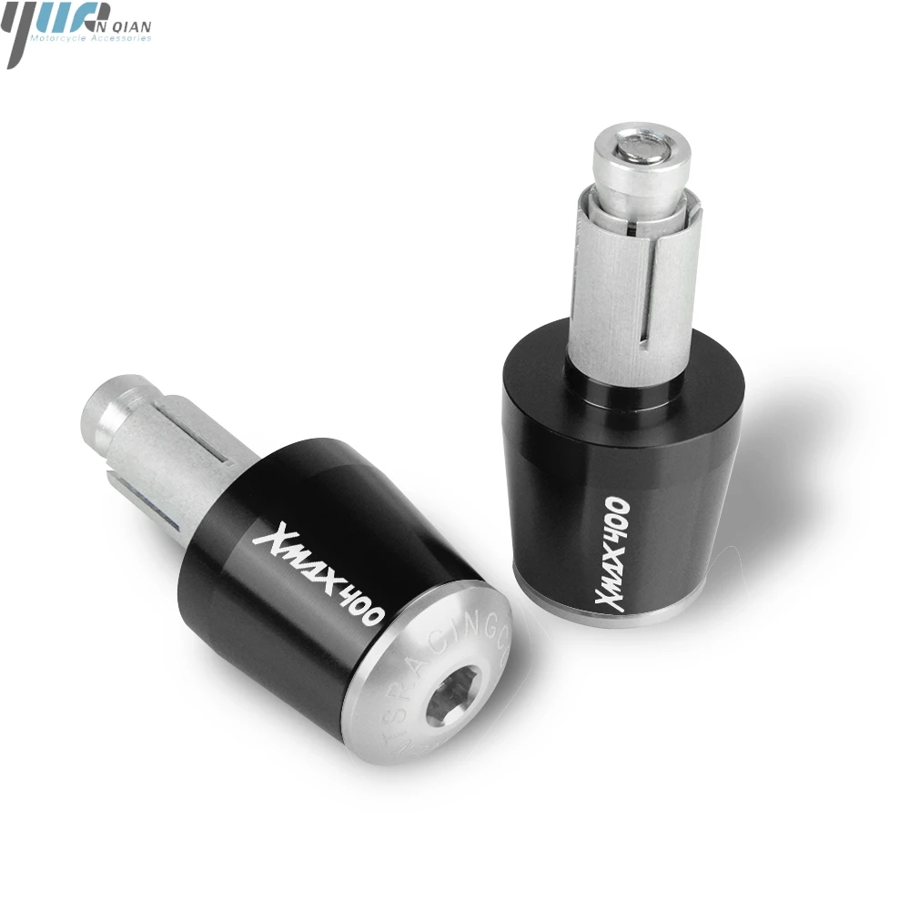 For Yamaha XMAX 400 XMAX400 XMAX-400 Motorcycle Accessories 7/8" 22MM Handlebar Hand Grips Handle Bar End Cap | Автомобили и
