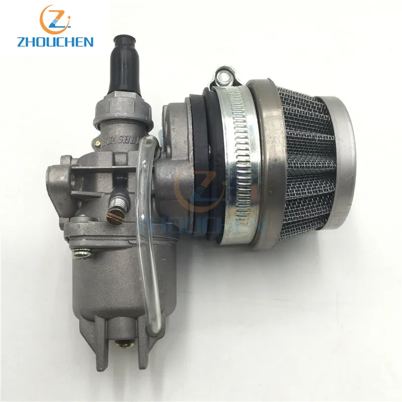 Карманный велосипед 47cc 49cc двигатель carb Карбюратор с воздушным фильтром Pod 2 тактный для мини квадроцикла ATV Dirt Bike MiniMoto Go Kart Buggy