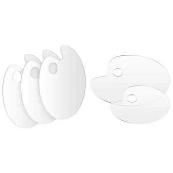 

5 Pcs Clear Paint Palette Acrylic Paint Tray Art Palette Craft Painting-4 Pcs Palette 25 X 15Cm,1 Pcs Palette 30 X 20Cm