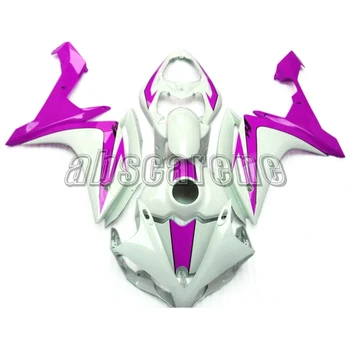 

ABS Plastic Full Fairing Kit For Yamaha YZF1000 R1 2007 2008 YZF R1 07 08 Injection Motorcycle Cowlings cherry-red Pearl White