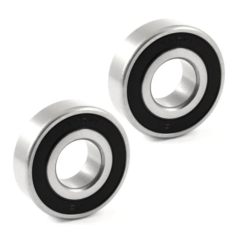 

2Pcs 6204RS 46mm x 21mm x 13mm Rubber Sealed Deep Groove Ball Bearing