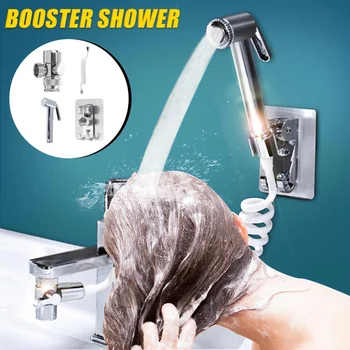 

Bathroom Sink Faucet Sprayer Set Tap External Showerhead Handheld Sprinkle Tools Faucet Rinser Extension Set Hair Washing