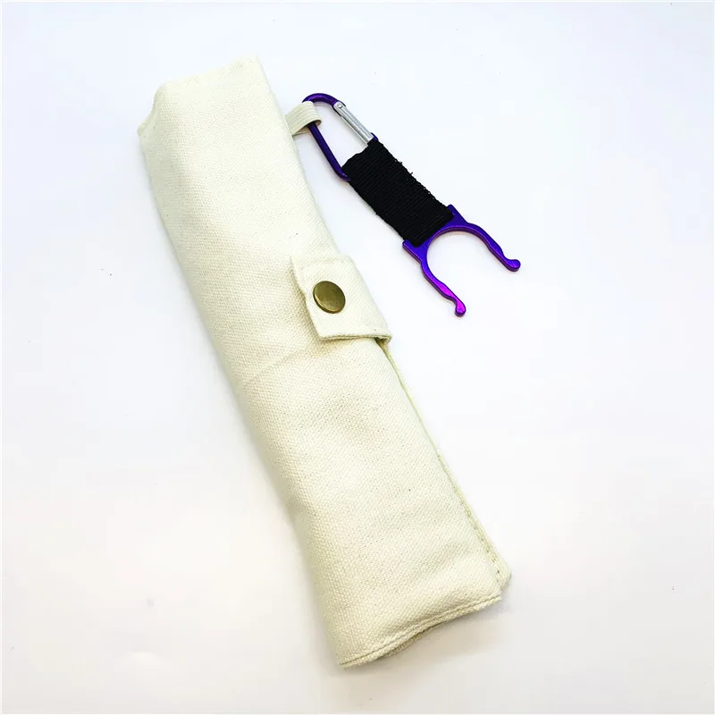 random bottle buckle Натуральный набор столовых приборов, Бамбуковая посуда, многоразовая деревянная посуда, набор, уменьшающий пластиковые одноразовые столовые приборы, чтобы переносить эко столовые приборы, набор - Цвет: random bottle buckle