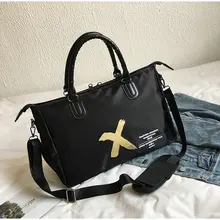 PUOU Новые мужские и женские модные буквы X сумка с заклепками нейлон водонепроницаемый йога фитнес сумка через плечо для путешествий портативный диагональный пакет