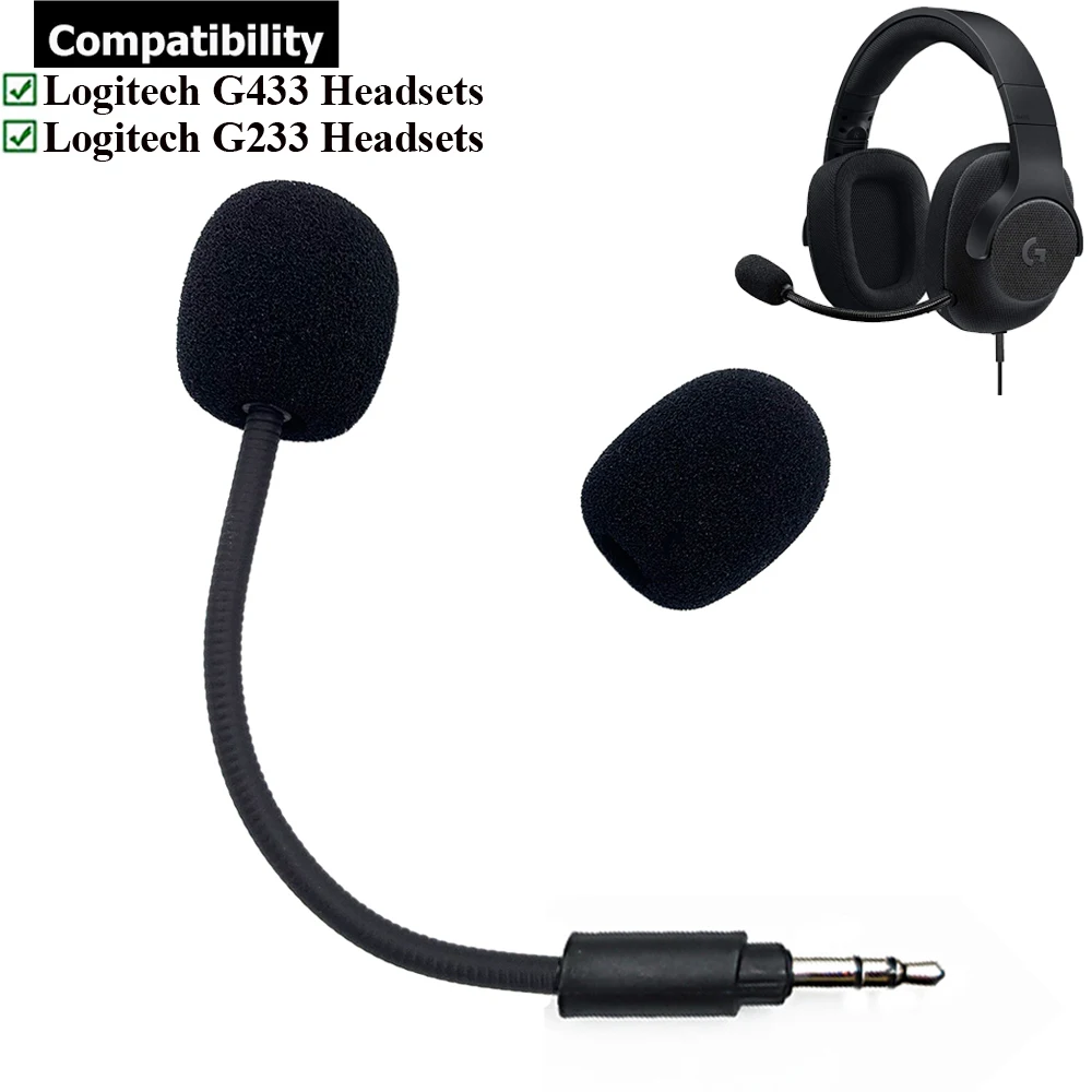 Logitech G233 Logitech G433 Boom Mic Replacement Gold-Plated OFC
