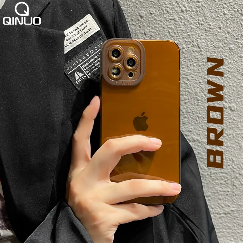 Цветной прозрачный чехол INS в стиле ретро для телефона iPhone 13 12 11 Pro Max Mini X XR XS 8Plus 7Plus