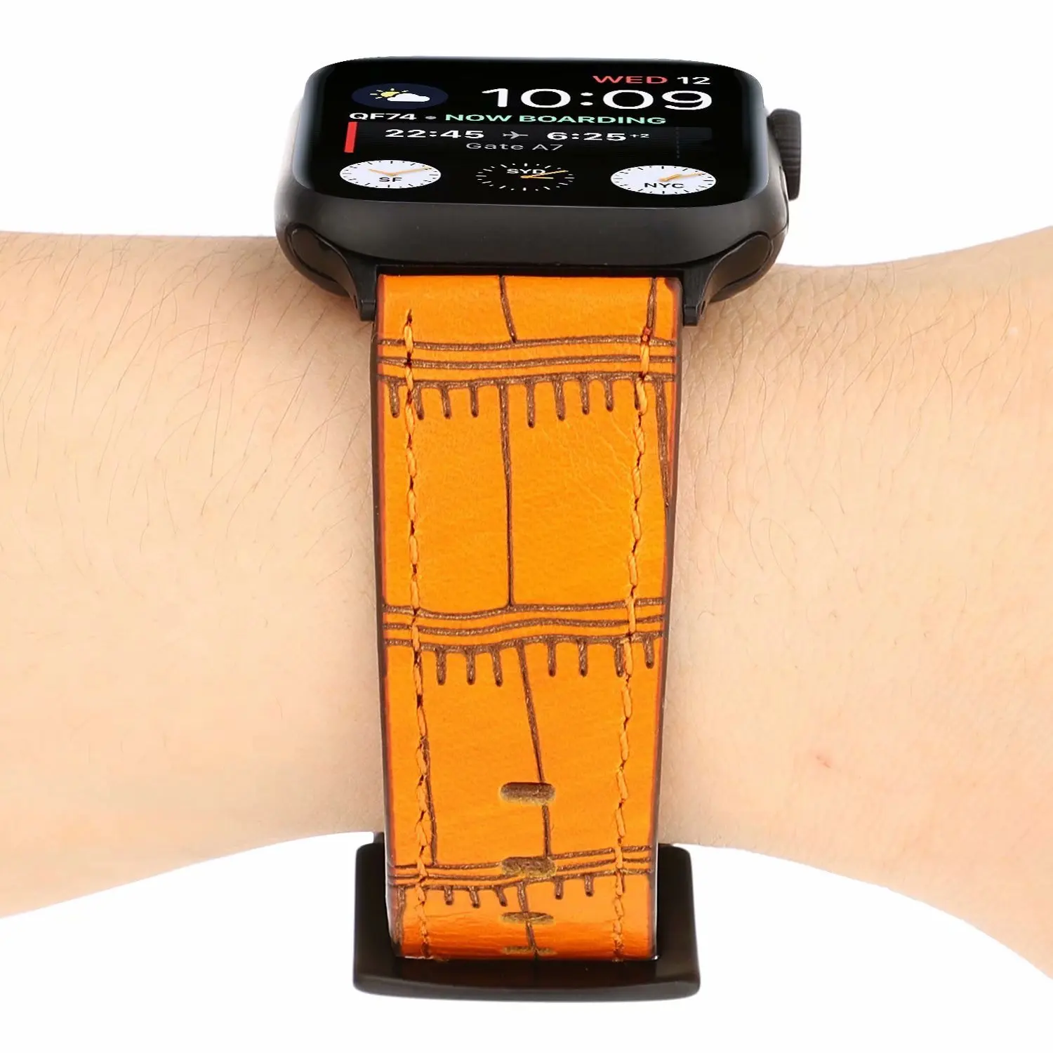 Натуральная кожа, Correa, ремешок для наручных часов Apple Watch 5/4 группа 44/40 мм сменный Браслет ремешок 38, 42 мм, версия для наручных часов iWatch, версия 3, 2