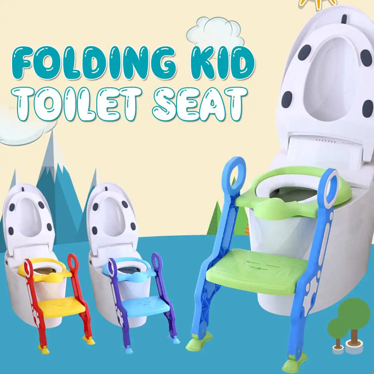 Сиденье для детского горшка, детское сиденье для унитаза, детское сиденье для унитаза с регулируемой лестницей, детское сиденье для унитаза