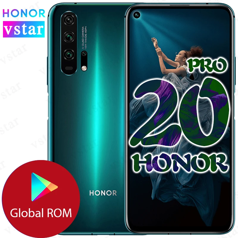 Оригинальный Смартфон HONOR 20 PRO с глобальной прошивкой 6 26 дюйма 8 ГБ 128