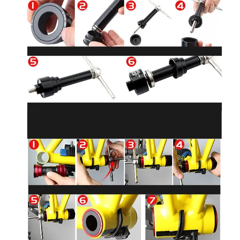 Best 1 Set Entry Level Bicycle Press in Center Shaft Static Installation and Removal Tool Set BB86 30 92 PF30 Y51D