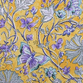 A 1 piece Chainho,Yellow Floral Series,Printed Twill Cotton Fabric,Patchwork Cloth For DIY Sewing Quilting Baby&Child's Material,100x160cm - Цвет: A 1 piece