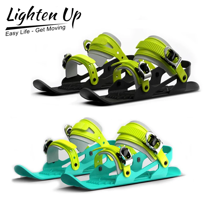 LightenUp Mini Ski Skates Outdoor Sled Snow Board Ski Boots Ski Shoes