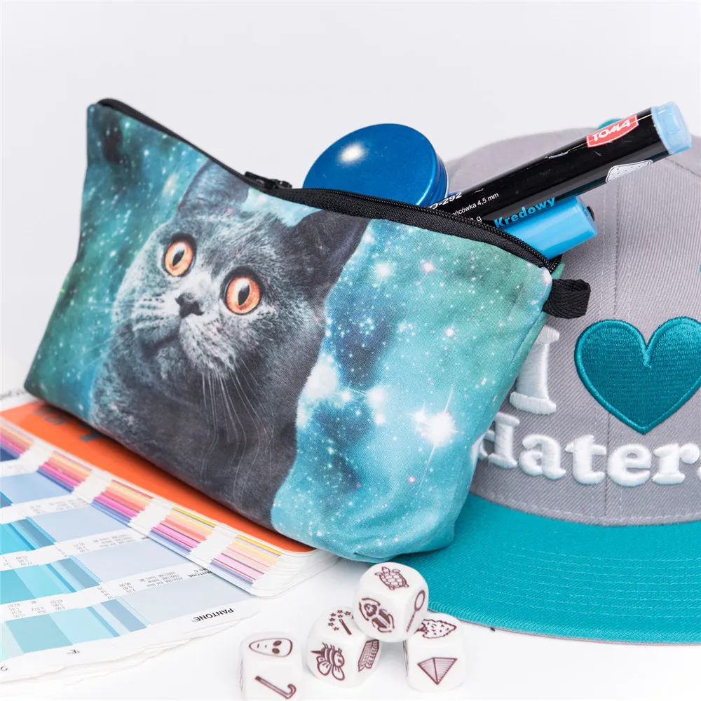

Women 3D Printed Cosmetic Bags Multistyle Pattern Cute Cosmetics Pouchs For Makeup Organizer Necessaries