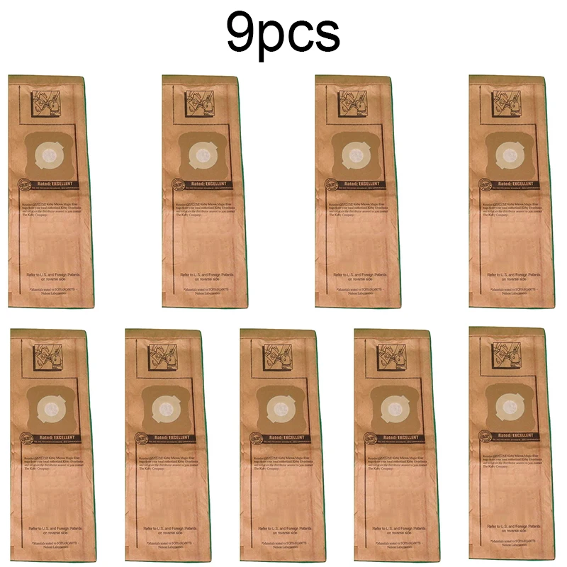 9Pcs/set For KIRBY TYPE G Heritage II Dust Bags Vacuum Cleaner Replacement Pack