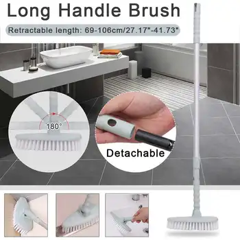 

Triangle Cleaning Brush Multi-use Long-handled Brush Retractable Scrub Toilet Bath Tub Brush Ceramic Tile Floor Cleaning Tools