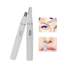 Новая одежда для маленькой девочки 2-in-1 машинка для стрижки волос бритва с насадками уха волос бритва триммер для бровей скребок безопасный Уход за лицом бритва-очиститель для Для мужчин Для женщин