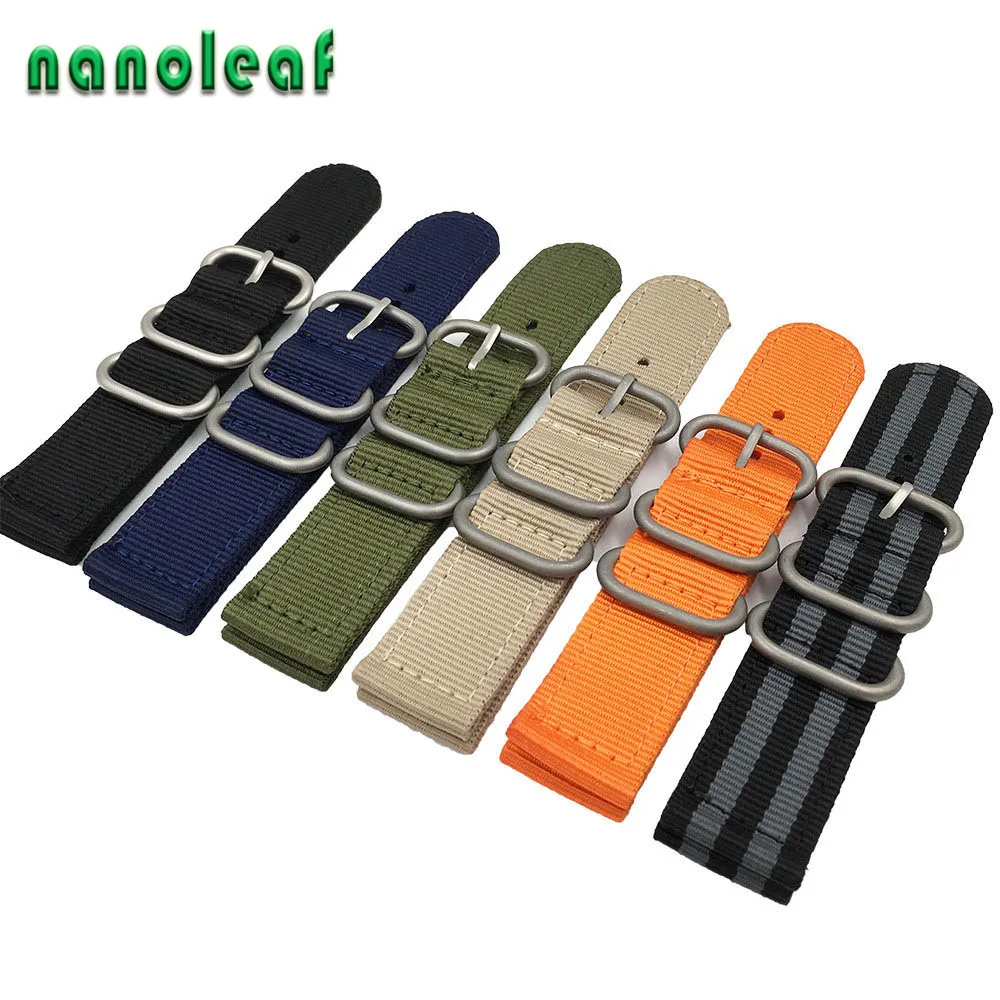 Military Ballistic Nylon Watch Band Two-Piece Strap 7 Colors Available 18MM 20MM 22MM 24MM Replacement Wristband | Наручные часы
