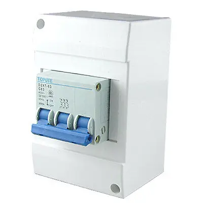 

AC 400V 63A 3 Poles On Off Switch Miniature Circuit Breaker