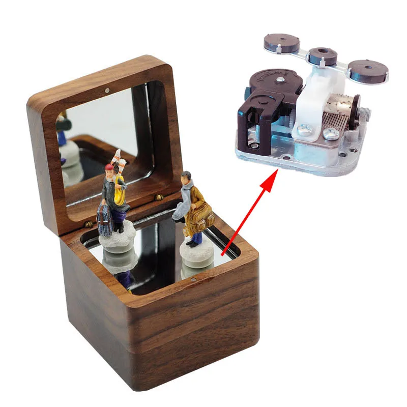 DIY Ballerina Music Box Mechanism with Three Rotating Magnets Gifts for Birthday Anniversary Chritmas 6