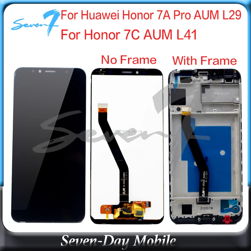 Ceny 1440x720 5.7 cal dla Huawei Honor 7A pro aum l29 AUM L41 wyświetlacz LCD ekran dotykowy dla Honor 7C AUM L41 LCD Digitizer zgromadzenie