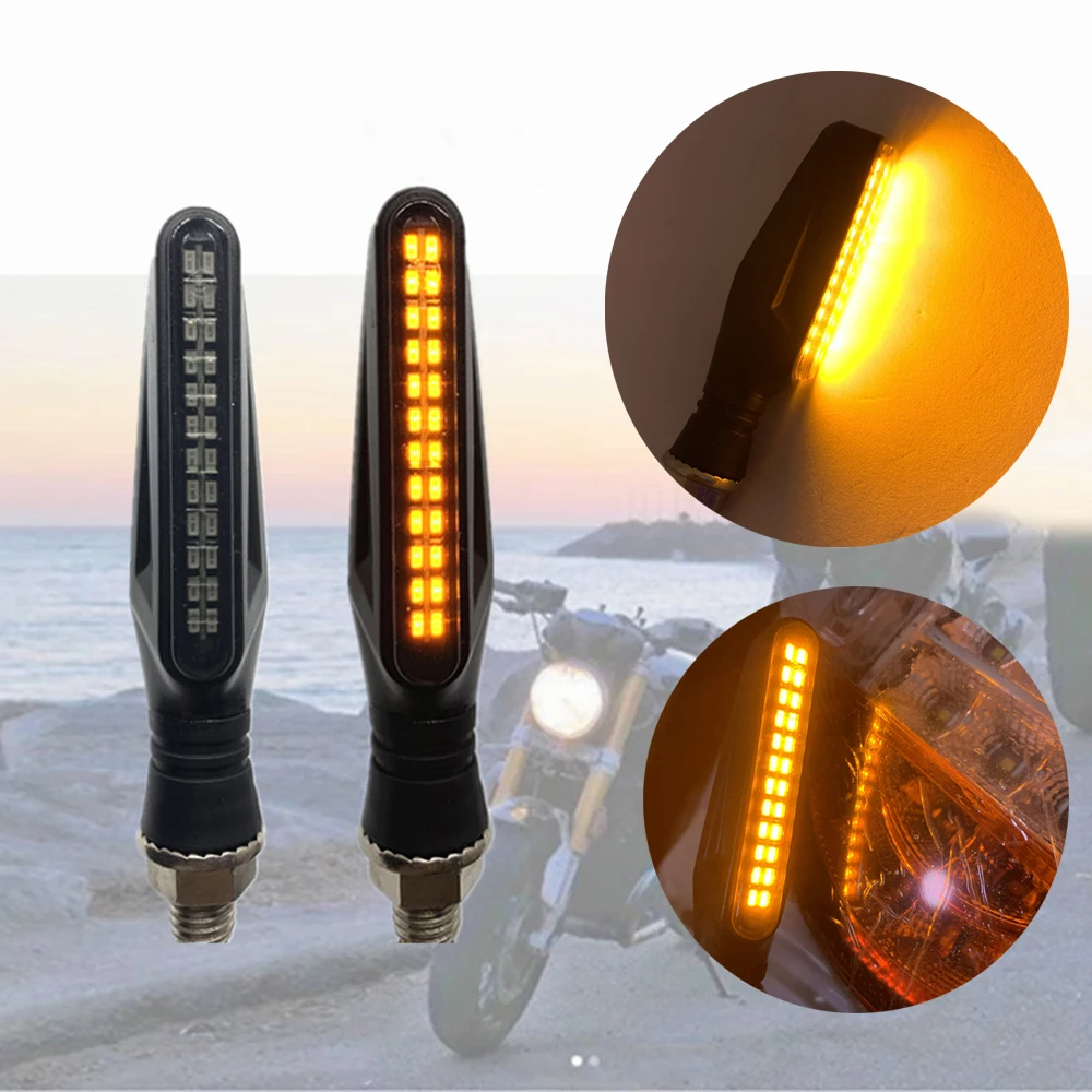 Универсальный мотоцикл 24LED поворотники мигающий мигалка Янтарный Замена