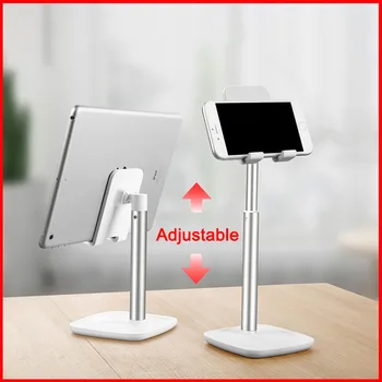 

Desktop Aluminum Alloy+PC Adjustable Height Lazy Cell Phone Tablet Stand Phone Holder for IPhone 11pro IPad Galaxy 10