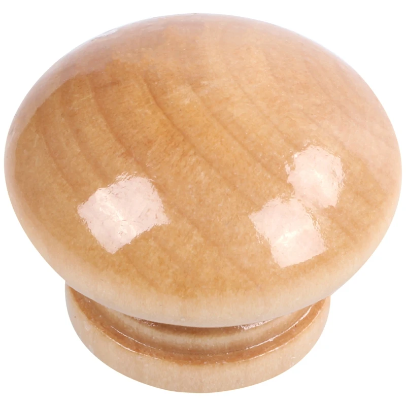 

10pcs 35mm Cabinet Knob Kitchen Drawer Cupboard Door Handle Wooden Pull Screws, 10Pcs