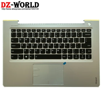 

US English Backlit Keyboard with Shell Palmrest Upper Case and Touchpad for Lenovo 510s-14 310S-14 IKB ISK Laptop 5CB0L45177