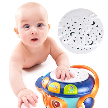 

Baby music toy baby early education light projection tumbler gift infant learning machine kids boy girl DJ music box