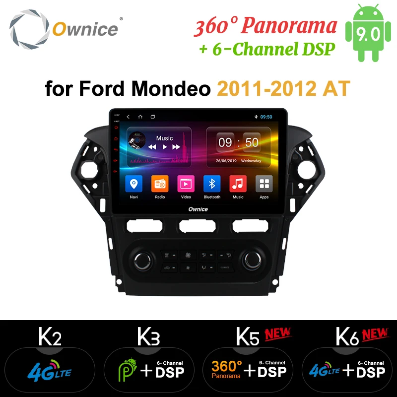 Flash Deal Ownice Octa Core Android 9.0 Car 2 Din Radio DVD GPS Navi For Ford Mondeo 2011 2012 k3 k5 k6 DSP 4G LTE SPDIF Auto Head unit 0