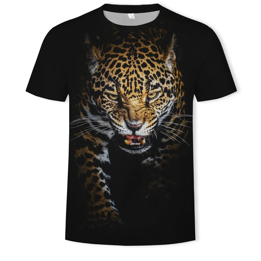 Летние мужские футболки, 3D принт с животными, Футболка С Рисунком Тигра, короткий рукав, повседневные топы, мужские крутые футболки, Homme, уличная одежда, S-6XL - Цвет: T412