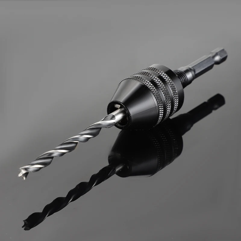 Drill Chuck Keyless Screwdriver Impact Driver Adaptor Electric Micro Motor Clamp Mini Chuck Fixture Hex Shank Drill Bits Adapter