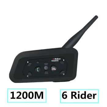 

2020 Intercoms Bluetooth Motorcycle Communicator Helmet Headset Interphone for 6 Riders Motorcycle Intercom Motorcycles Headset