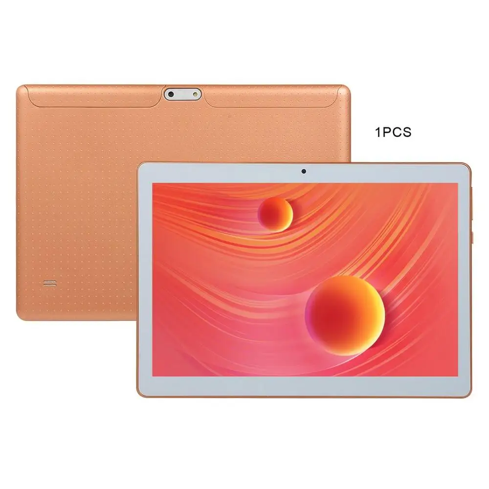 

KT107 Plastic Tablet 10.1 Inch HD Large Screen Android 8.10 Version Fashion Portable Tablet 8G+64G Gold Tablet