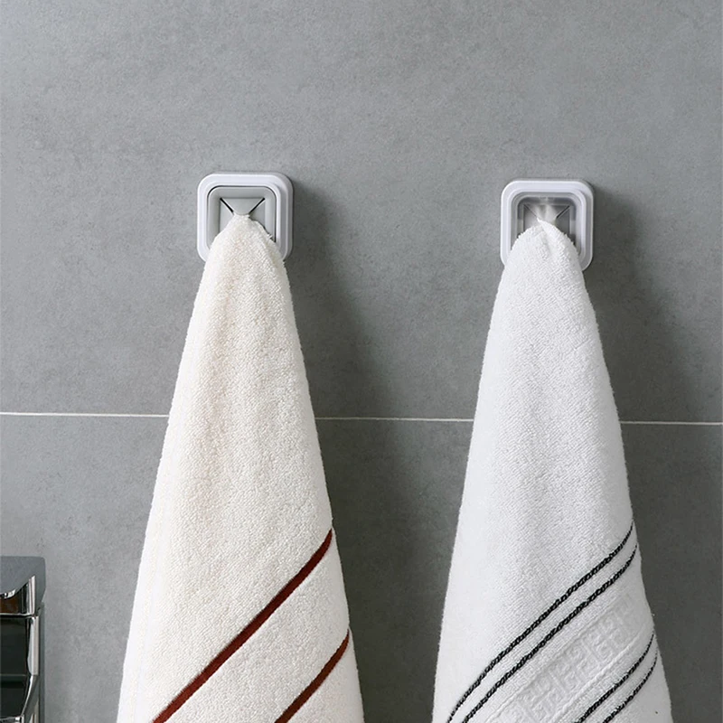 

Universal Hook Home Japanese Creative Kitchen Bathroom Punch-free Self-adhesive Waterproof Wall-mounted Rag Dish Towel Rack