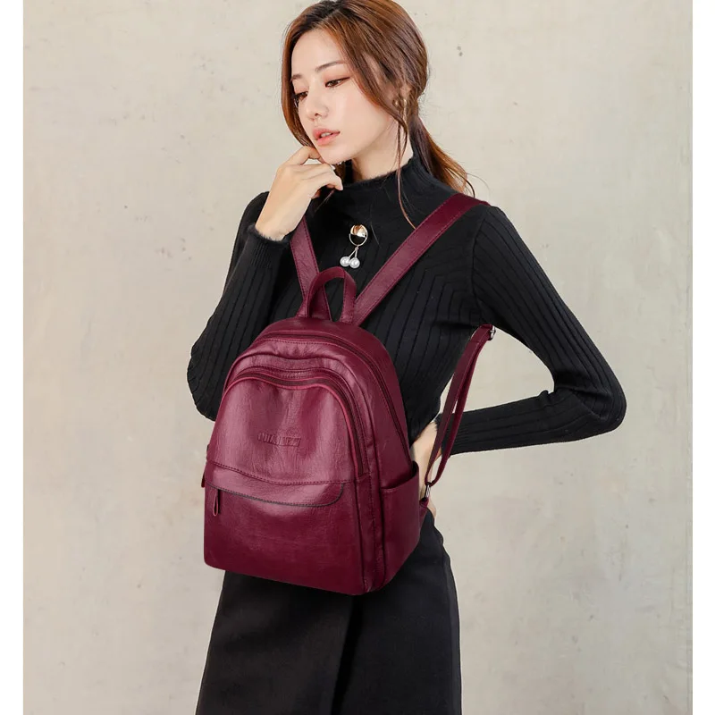 Классический женский рюкзак высокого качества кожаные рюкзаки школьные сумки для девочек-подростков рюкзак женский Mochila Sac A Dos Femme