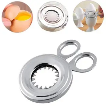 

Raw Boiled Egg Shell Opener Stainless Steel Cutter Kitchen Household Gadget